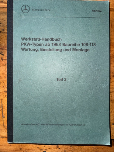 Werkstatthandbuch mercedes - werkstatthandbuch,