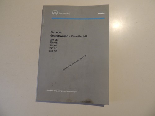 1991 werkstatthandbuch - 08.1991,