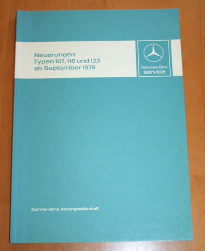 Mercedes werkstatthandbuch - werkstatthandbuch, w