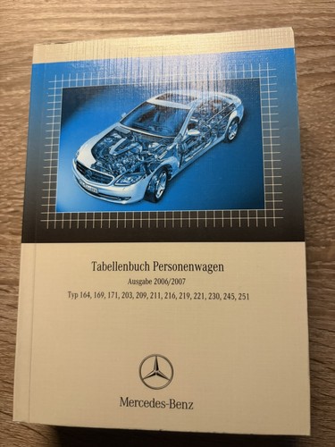 Tabellenbuch mercedes benz - tabellenbuch, 164